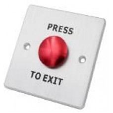 SAAS Metal Exit Button - Red Button